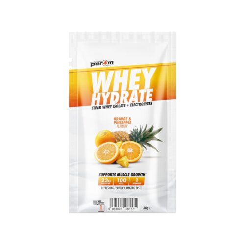 Orange Pineapple Whey Hydrate Clear Whey Isolate Electrolytes Per4m Better 30g