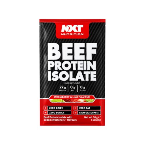 Strawberry Lime Beef Protein Isolate Nxt Nutrition Sachet 30g.jeg