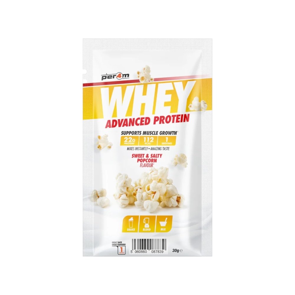 Sweet Salty Popcorn Per4m Better Whey Advanced Protein Sachet 30g