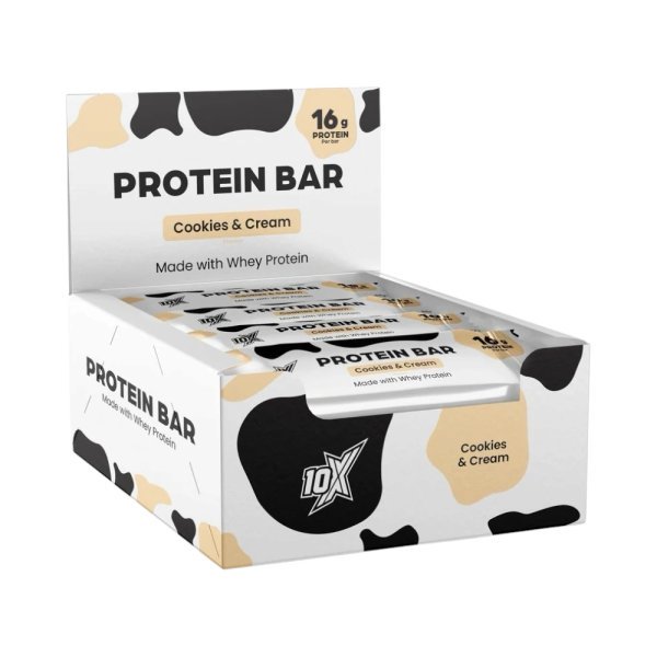 Cookies Cream 10x Athletic Protein Bars 12x55g