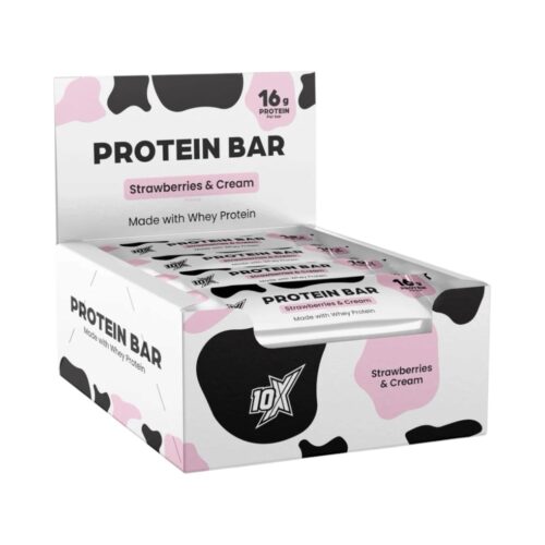 Strawberries Cream 10x Athletic Protein Bars 12x55g