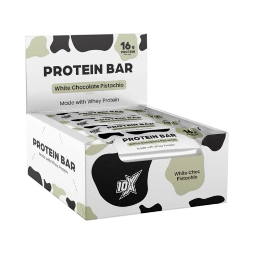 White Choc Pistachio 10x Athletic Protein Bars 12x55g