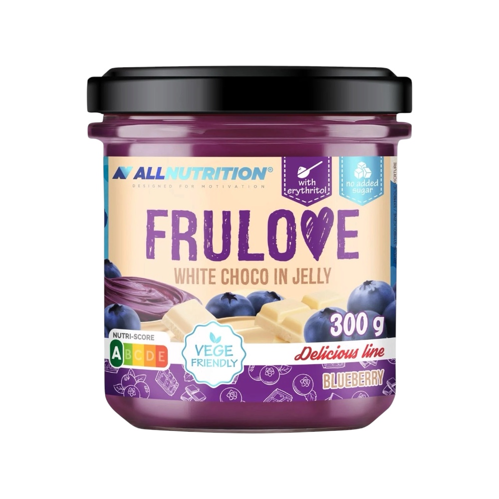 Blueberry Frulove White Choco In Jelly Allnutrition 300g