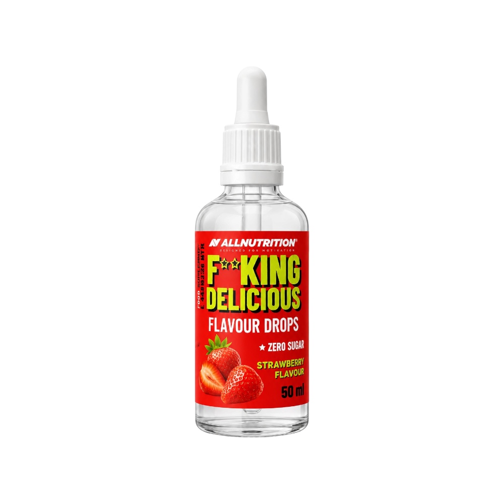 Strawberry Fitking Delicious Flavour Drops Allnutrition 50ml
