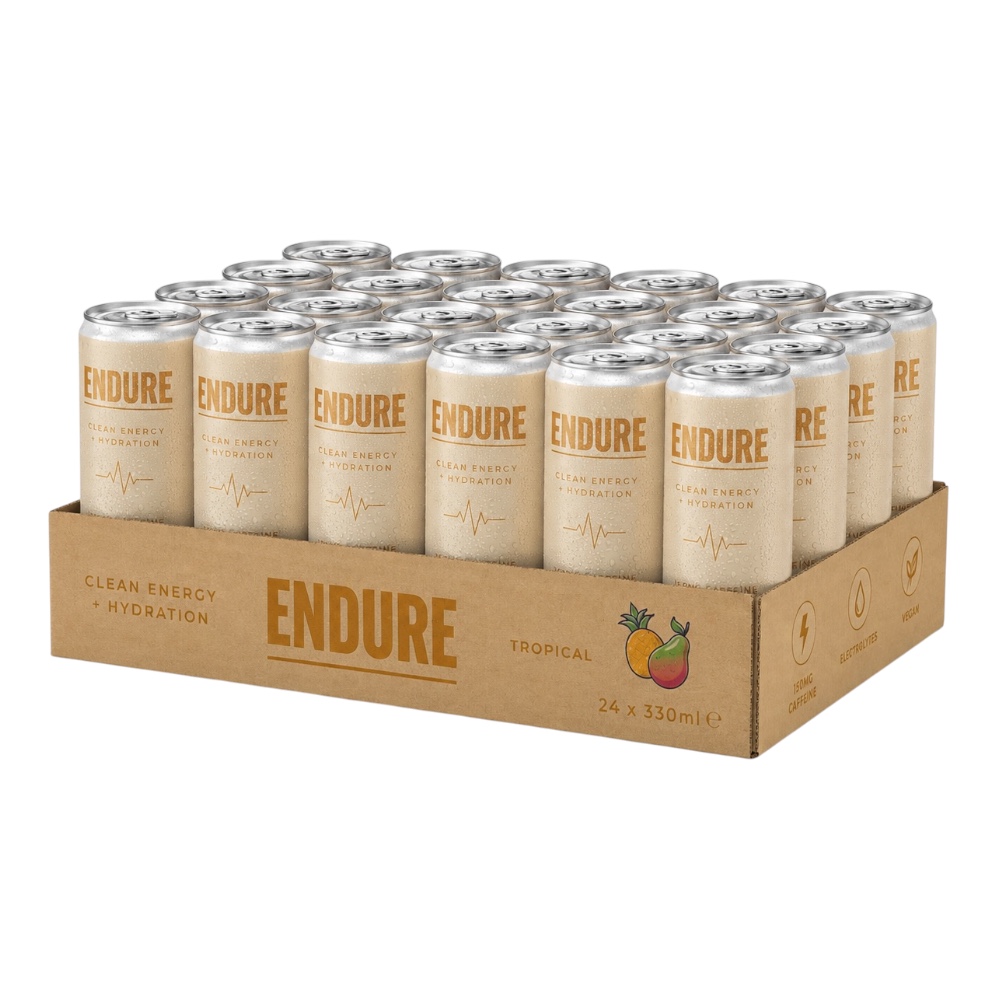 Tropical Endure Clean Energy Hydration Electrolytes Twp Nutrition 24x 330ml