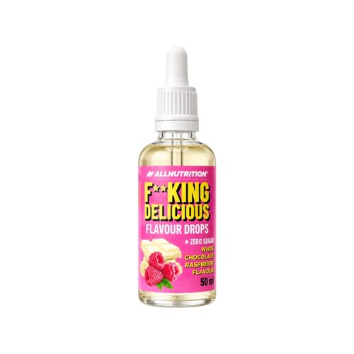 White Chocolate Raspberry Fitking Delicious Flavour Drops Allnutrition 50ml