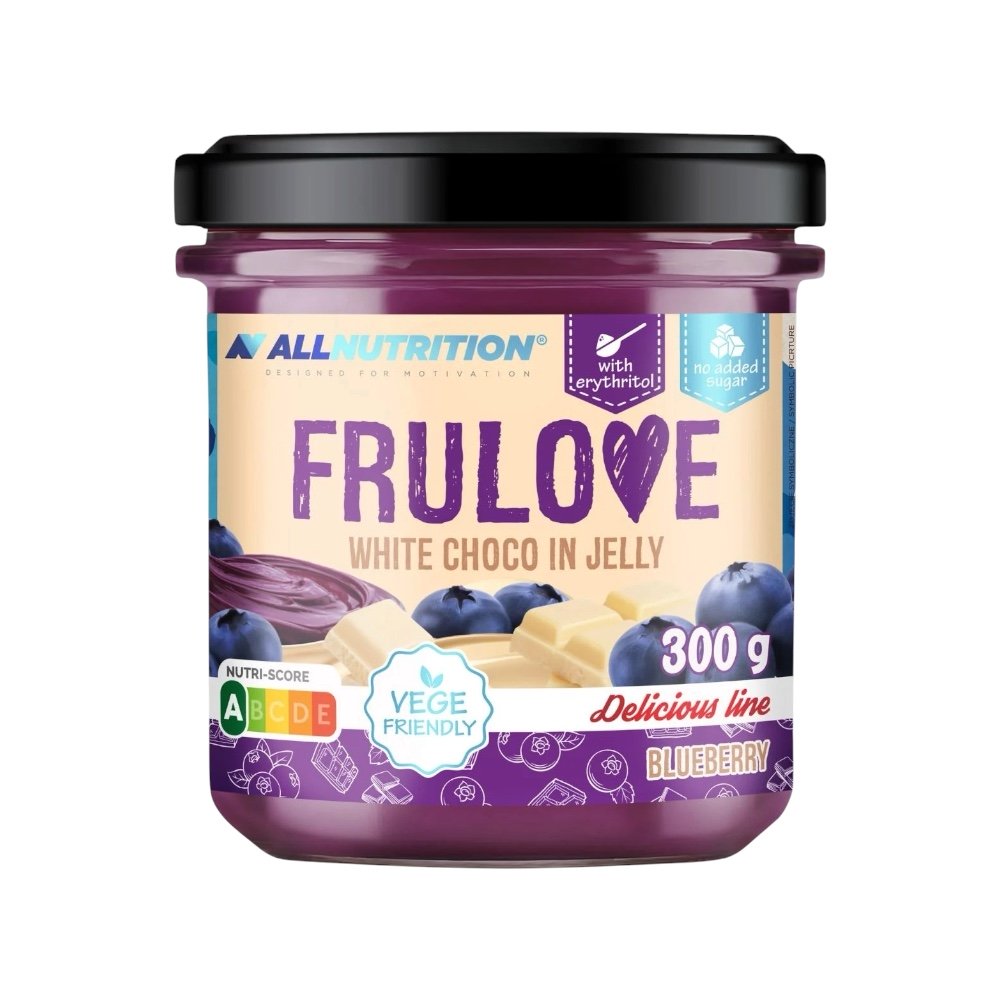 Blueberry Frulove White Choco In Jelly Allnutrition 300g