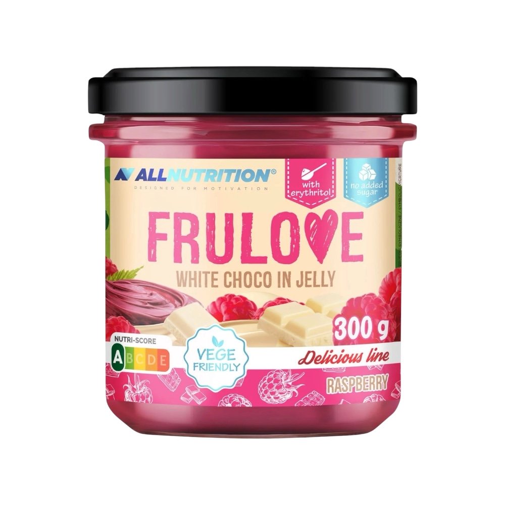 Raspberry Frulove White Choco In Jelly Allnutrition 300g