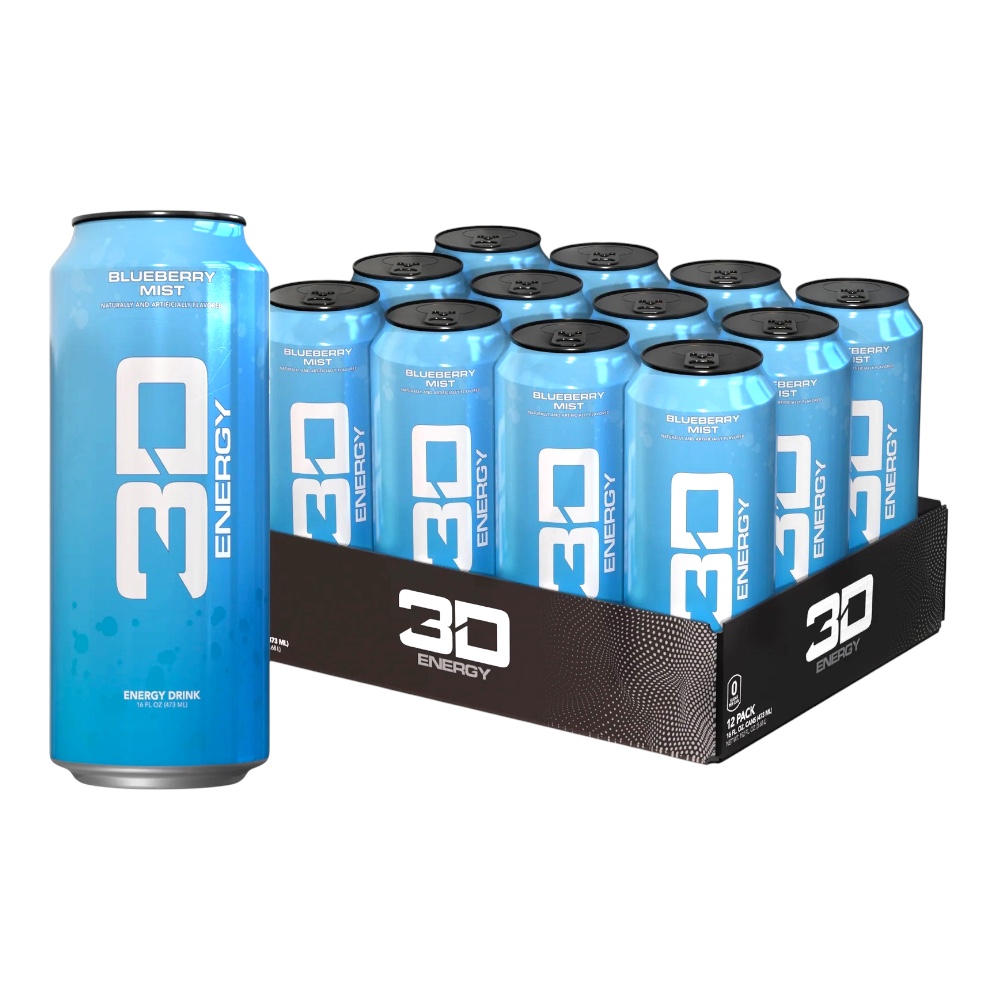 Blueberry Mist 3d Energy Drink 12 X 473ml