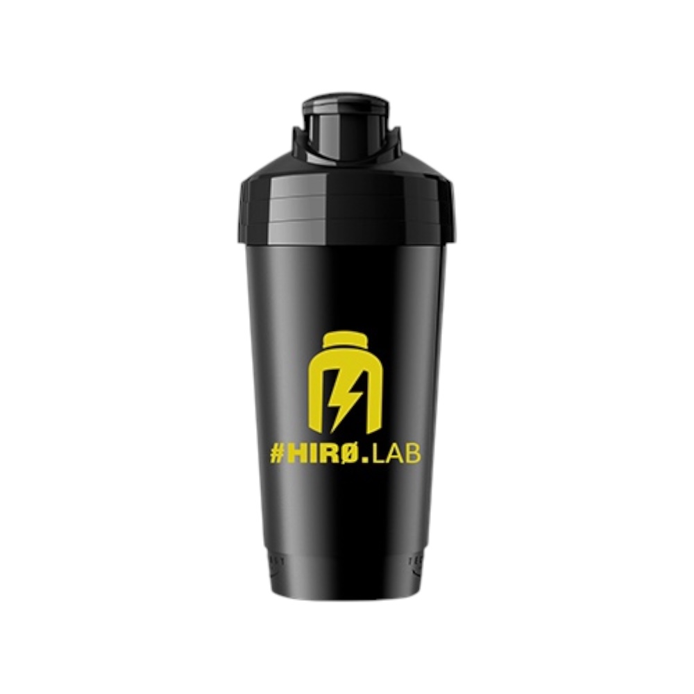Black Yellow Plastic Shaker Classic Hiro Lab 600ml