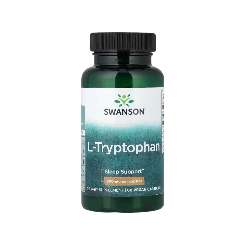 L Tryptophan 500mg Swanson 60 Vegan Capsules