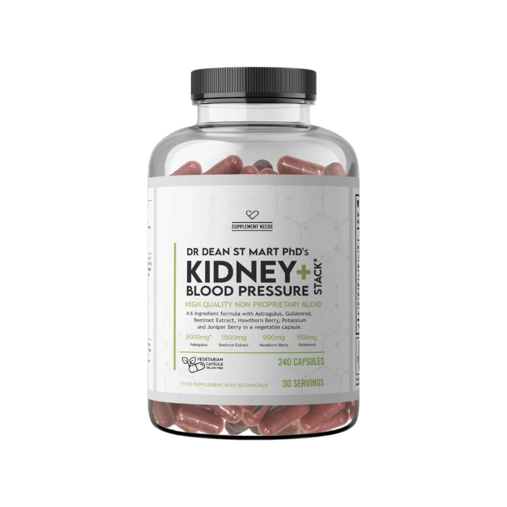 Kidney Blood Pressure Stack Supplements Needs 240 Capsules