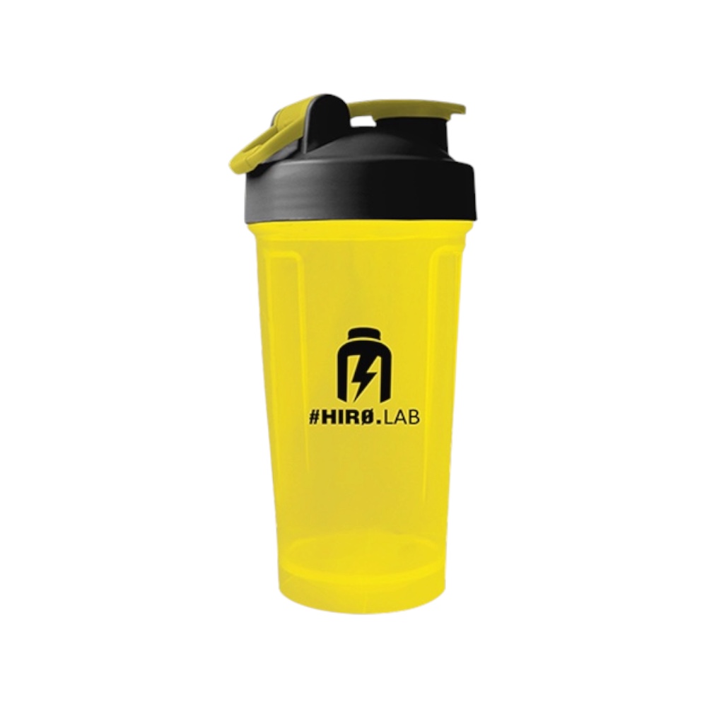 Yellow Black Plastic Shaker With Metal Ball 2 500ml
